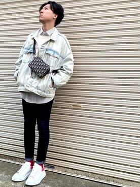 「H&M（エイチ・アンド・エム）のアイテム（ジャケット/アウター）」を使った、つばささん（メンズ・166cm・20代）の冬コーディネート
