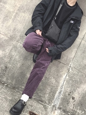 「古着好きな人と繋がりたい」｜「アイテム（マウンテンパーカー）」を使った、隼さん（メンズ・175cm）の夏コーディネート