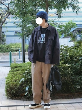 「STUDIO SEVEN（スタジオ セブン）のアイテム（スウェット）」を使った、naokさん（メンズ・175cm）の秋コーディネート