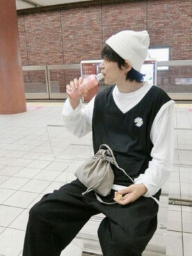 「CALVIN KLEIN PERFORMANCE（カルバンクラインパフォーマンス）のアイテム」を使った、naokさん（メンズ・175cm）の秋コーディネート