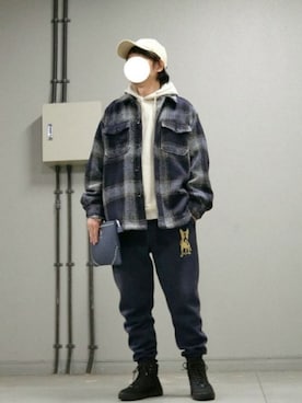 「コーデュロイキャップ」｜naokさん（メンズ・175cm）の冬コーディネート