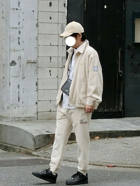 「ミニショルダー」｜「アイテム（ブルゾン）」を使った、naokさん（メンズ・175cm）の秋コーディネート