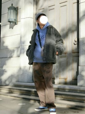 「ミニショルダー」｜「アイテム（その他アウター）」を使った、naokさん（メンズ・175cm）の冬コーディネート