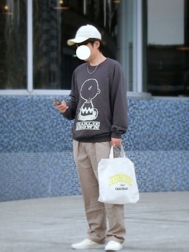 「エコバッグ」｜naokさん（メンズ・175cm）の春コーディネート