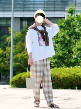 「CPH（シーピーエイチ）のアイテム（ニットキャップ/ビーニー）」を使った、naokさん（メンズ・175cm）の春コーディネート