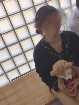 「アイテム（ルームウェア、ブラック系）」を使った、AKANEさん（レディース・155cm）の秋コーディネート