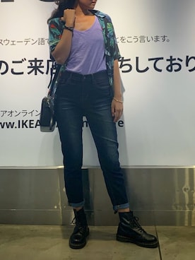 「Banana Republic（バナナリパブリック）のアイテム（ショルダーバッグ）」を使った、SKY☁️🇯🇵🗼さん（レディース・170cm）の秋コーディネート