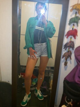 「FOREVER 21（フォーエバー トゥエンティーワン）のアイテム（リング）」を使った、SKY☁️🇯🇵🗼さん（レディース・170cm）の秋コーディネート