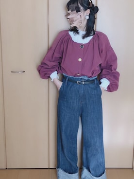「used mix」｜「アイテム（アクセサリー）」を使った、アスカさん（レディース・154cm）の冬コーディネート