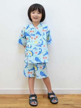 「5歳」｜「アイテム（浴衣）」を使った、KPさん（キッズ・107cm）の夏コーディネート