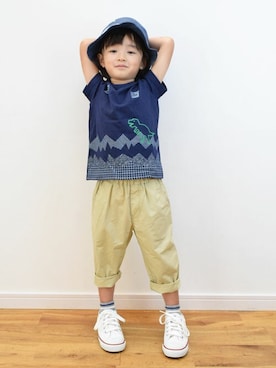 「KP DECO（ケーピーデコ）のアイテム」を使った、KPさん（キッズ・107cm）の夏コーディネート