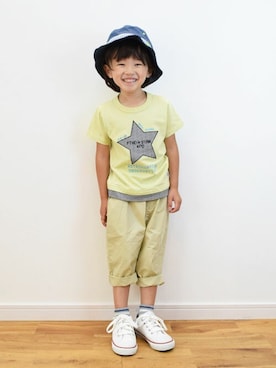「KP DECO（ケーピーデコ）のアイテム」を使った、KPさん（キッズ・107cm）の夏コーディネート