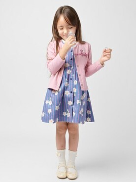 「アイテム（ジャンパースカート）」を使った、KPさん（キッズ・114cm）の夏コーディネート