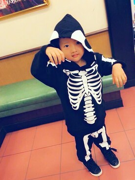 「wearhalloween2017」｜「アイテム（オールインワン・サロペット）」を使った、♡®️♡さん（キッズ・120cm）の秋コーディネート