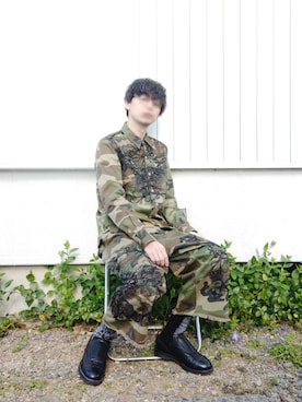 「PHENOMENON（フェノメノン）のアイテム（パンツ）」を使った、うつけさん（メンズ・173cm）の春コーディネート