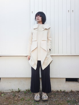 「chloma（クロマ）のアイテム（その他アウター）」を使った、うつけさん（メンズ・173cm）の秋コーディネート