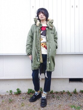 keisuke kandaのモッズコートを使った人気ファッションコーディネート 