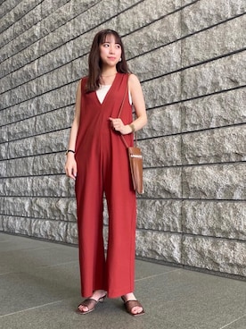 「BEAUTY&YOUTH UNITED ARROWS（ビューティーアンドユースユナイテッドアローズ）のアイテム（つなぎ/オールインワン）」を使った、kumemikiさん（レディース・164cm）の春コーディネート
