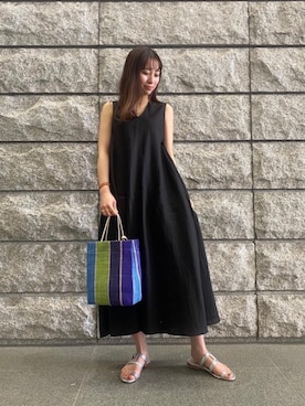 「EleSac（エルサック）のアイテム」を使った、kumemikiさん（レディース・164cm）の春コーディネート