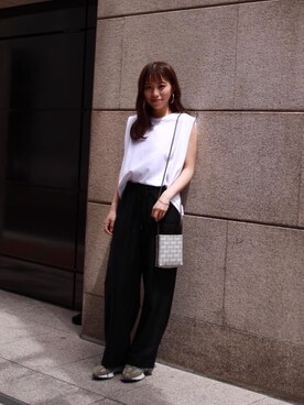 「ベーシック/トラッド」｜kumemikiさん（レディース・164cm）の夏コーディネート