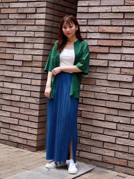 「ベーシック/トラッド」｜kumemikiさん（レディース・164cm）の夏コーディネート