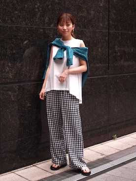 「ベーシック/トラッド」｜kumemikiさん（レディース・164cm）の夏コーディネート