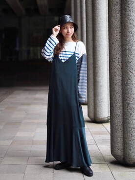 「RECOMMEND  ITEM STYLING」｜「アイテム（帽子）」を使った、kumemikiさん（レディース・164cm）の夏コーディネート
