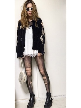 「FOREVER 21（フォーエバー トゥエンティーワン）のアイテム（アンダーウェア）」を使った、Kotomi Minagawaさん（レディース・169cm）の春コーディネート