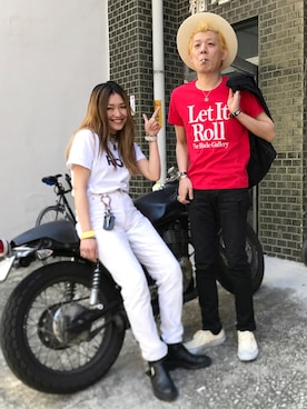 「RUDE GALLERY（ルードギャラリー）のアイテム」を使った、Kotomi Minagawaさん（レディース・169cm）の春コーディネート