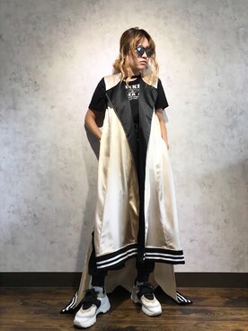 「寅一（トライチ）のアイテム」を使った、Kotomi Minagawaさん（レディース・169cm）の夏コーディネート