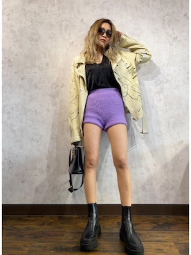 「5351 POUR LES FEMMES（ゴーサンゴーイチプールファム）のアイテム」を使った、Kotomi Minagawaさん（レディース・169cm）の冬コーディネート