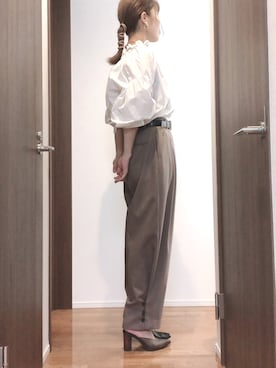 「ISABEL MARANT（イザベルマラン）のアイテム（トップス）」を使った、hasemeさん（レディース・164cm）の秋コーディネート