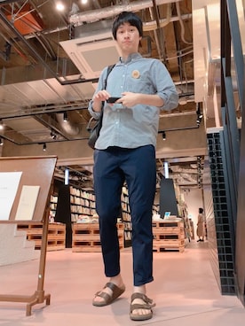 heiさん（メンズ・185cm）の夏コーディネート