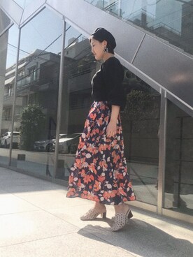 「rienda（リエンダ）のアイテム（キャップ）」を使った、Nanamiさん（レディース・162cm）の春コーディネート