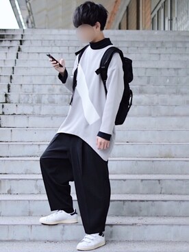 「keisuke yoneda（ケイスケヨネダ）のアイテム」を使った、motoshi さん（メンズ・176cm）の秋コーディネート