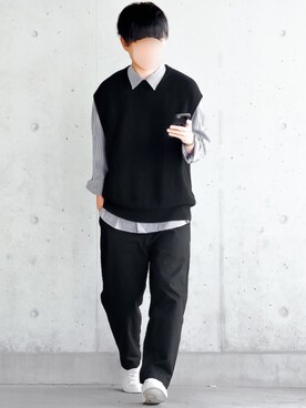 トップスを使った 無印良品 のメンズ人気ファッションコーディネート ユーザー その他ユーザー Wear