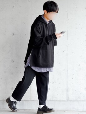 「CREARE LINO」｜「アイテム（ブーツ）」を使った、motoshi さん（メンズ・176cm）の秋コーディネート