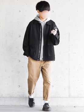 「CREARE LINO」｜「アイテム（ブーツ）」を使った、motoshi さん（メンズ・176cm）の春コーディネート