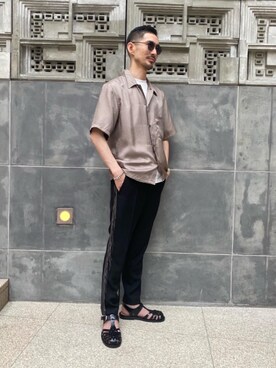 「COVERT（コバート）のアイテム」を使った、平田 健二さん（メンズ・184cm）の夏コーディネート