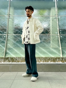 「UNITED ARROWS（ユナイテッドアローズ）のアイテム（その他アウター）」を使った、平田 健二さん（メンズ・184cm）の春コーディネート