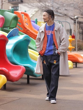 「UNITED ARROWS（ユナイテッドアローズ）のアイテム（その他アウター）」を使った、平田 健二さん（メンズ・184cm）の冬コーディネート