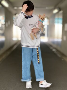 「CONVERSE（コンバース）のアイテム（パーカー）」を使った、🐶KAZUKI🐶さん（メンズ・170cm）の秋コーディネート