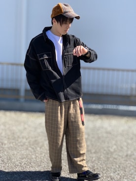 「Avail（アベイル）のアイテム（ブルゾン）」を使った、🐶KAZUKI🐶さん（メンズ・170cm）の秋コーディネート