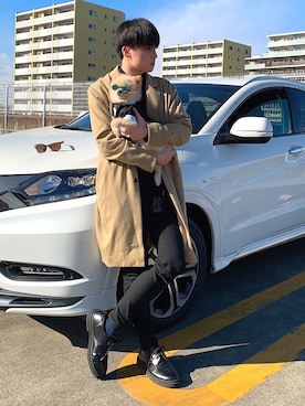 「コーデ記録」｜「アイテム（パンツ）」を使った、🐶KAZUKI🐶さん（メンズ・170cm）の冬コーディネート