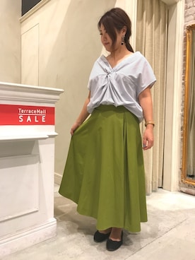 「INTERPLANET（インタープラネット）のアイテム」を使った、chikaさん（レディース・148cm）の夏コーディネート