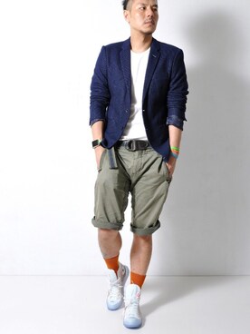 「SCOTCH & SODA（スコッチ アンド ソーダ）のアイテム（チノパンツ）」を使った、ShoCkleYさん（メンズ・177cm）の春コーディネート