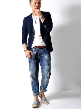 「BANDEL（バンデル）のアイテム」を使った、ShoCkleYさん（メンズ・177cm）の春コーディネート