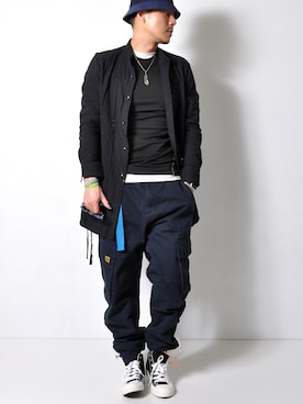 「BANDEL（バンデル）のアイテム」を使った、ShoCkleYさん（メンズ・177cm）の春コーディネート