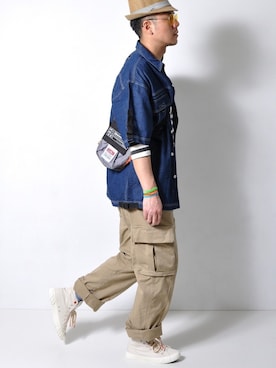 「BANDEL（バンデル）のアイテム」を使った、ShoCkleYさん（メンズ・177cm）の春コーディネート