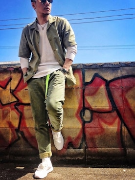 「SCOTCH & SODA（スコッチ アンド ソーダ）のアイテム（チノパンツ）」を使った、ShoCkleYさん（メンズ・177cm）の春コーディネート